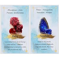 Crystal Healing and Affirmation Oracle Cards. Crystal Magic Oracle. Reiki and Chakra Gemstones.