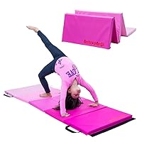 Antsy Pants Tumbling Mat – Gymnastics Mat, Easy to Clean Gym Mat, Sturdy, Foldable Tumbling Mat for Kids, Padded, Lightweight, Portable, Carrying Handle, Gymnastics Equipment for Activity Play