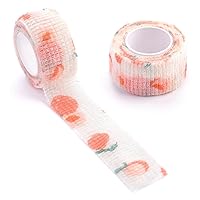 KADS Self Adhesive Bandage Wrap 2.5cmX 4m Sports Tape Breathable Waterproof Thicken Penholder Elastic Bandage for Sports, nails, toe Tape, Non-Woven Bandage (Pink Peach)