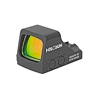 HOLOSUN HS407K X2 Red 6 MOA Dot Open Reflex Optical Sight for Subcompact Pistols - Durable Parallax Free Unlimited Eye Relief Handgun Sight with Aluminum Housing & Shake Awake Technology