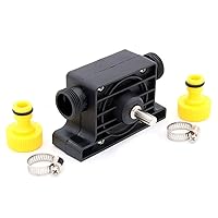 NUZAMAS Self Priming Electric Drill Powered Pump with Water Hose Quick Connectors Suitable for Aquarium, Pond, Statuary, Garden Fountain