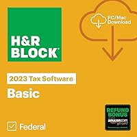 H&R Block Tax Software Basic 2023 with Refund Bonus Offer (Amazon Exclusive) (PC/MAC Download) H&R Block Tax Software Basic 2023 with Refund Bonus Offer (Amazon Exclusive) (PC/MAC Download) Software Download