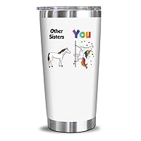 NewEleven Gifts For Sister From Sister, Brother - Unique Birthday Present For Sister, Soul Sister, Big Sister, Little Sister, Sister In Law, Sibling, Bestie - 20 Oz Tumbler