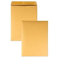 Quality Park 41465 Quality Park Catalog Envelopes, Heavyweight/Gummed, 9x12, 28lb, Kraft, 250/Box (QUA41465), Light Brown
