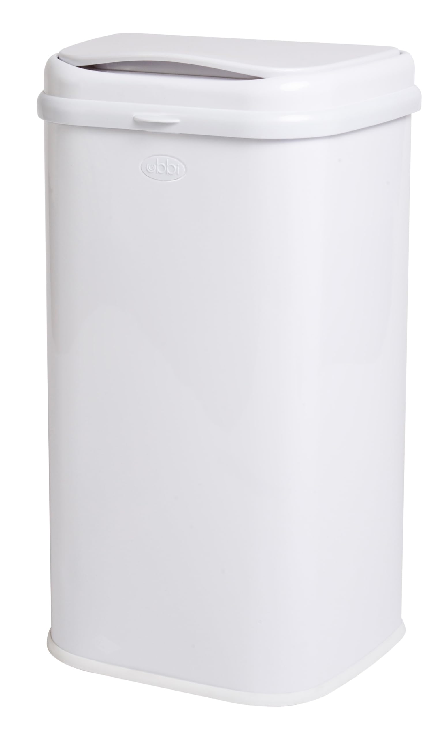 Ubbi Adult Diaper Pail, Stainless Steel Odor Locking, No Special Bag Required, Awards-Winning, Modern Design, White