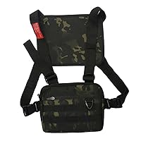 Chest Bag For Men, Chest Rig Bag Multifunctional Waist Front Bag Vest Waist Bag Shoulder Bag for Hiking Running Camping Camouflage, Running Vest Phone Holder