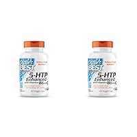 5-HTP Enhanced with Vitamins B6 & C, Non-GMO, Vegan, Gluten & Soy Free, 120 Count (Pack of 2)