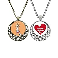 russian soccer player cartoon pendant necklace mens womens valentine chain