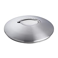 SCANPAN Professional 14” Stainless-Steel Lid - Fits Any Pan with Same Diameter - Dishwasher & Oven Safe