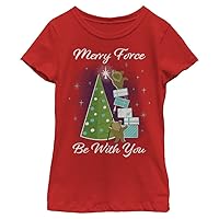 STAR WARS Christmas Ewoks Merry Force Be with You Girls T-Shirt