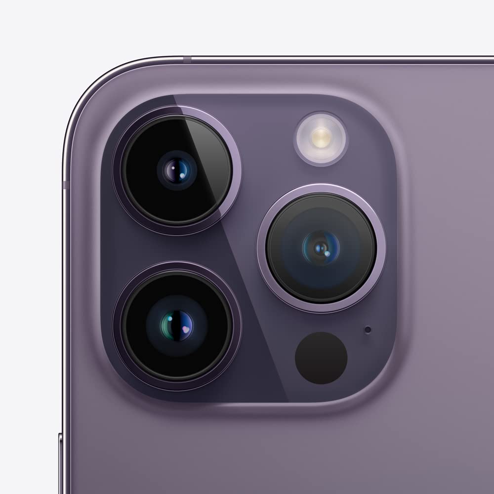 Apple iPhone 14 Pro Max, 256GB, Deep Purple - Unlocked (Renewed Premium)