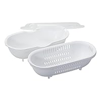 Pearl Metal D-6705 Corn Sweet Potato Maker, Microwave Cooking Container, Made in Japan, White, Microwave Safe