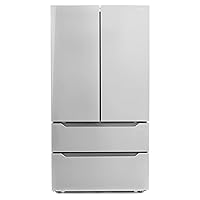 COSMO FDR225RHSS 36 in 22.5 cu. ft. 4-Door French Door Refrigerator with Recessed Handle in Stainless Steel, Counter Depth