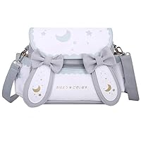 Women's Messenger Bag Cute Bow Moon Star Printed Shoulder Bag Teens Lolita Messenger Bags Japanese Handbag