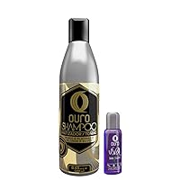 Ouro Shampoo Toning Nuance Silver Blonde Hair Treatment | Champu Matizador Para Cabellos Rubio o Matizante Canoso Grape Seed Semilla (Bottle 250ml + Uva 20ml)
