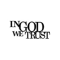 'In God We Trust' Metal Sign - Inspirational Christian Wall Art and Patriotic Decor in Quality Powder-Coated Steel Religious Home and Outdoor