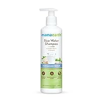 Mamaearth Rice Water Shampoo with Keratin | Damage Repair & Scalp Clarify | Volumizing for Thin & Fine Hair | Paraben & Sulfate-Free Formula | 8.45 Fl Oz (250ml)