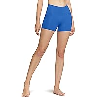 TSLA 1 or 2 Pack Women's High Waisted Bike Shorts, Workout Running Yoga Shorts with Pocket, Athletic Stretch Exercise Shorts