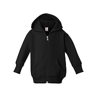 Clementine Baby Infant Premium Fleece Zip Sweatshirt Hoodie (5 Pack), Black, 12MOS