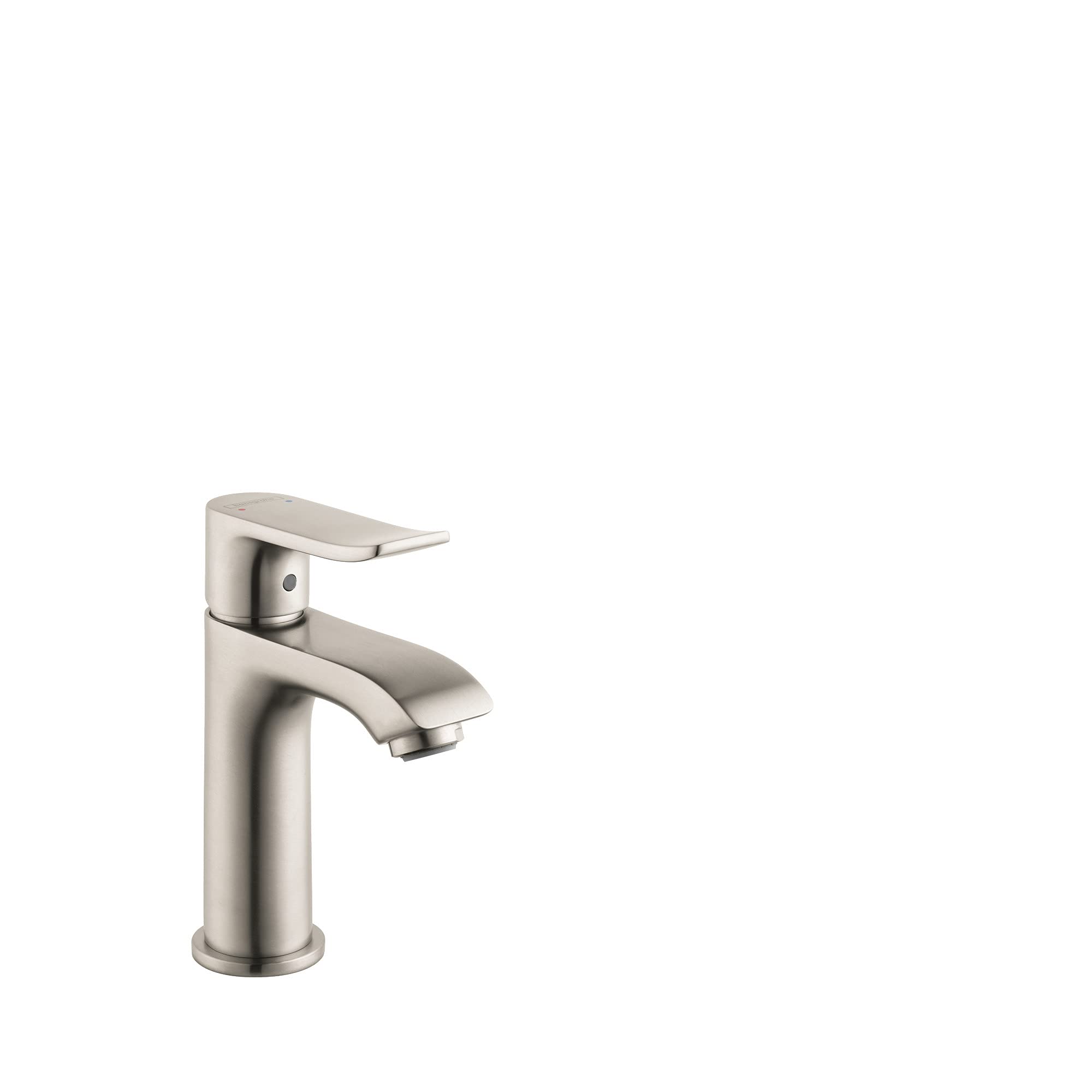 hansgrohe Metris Modern Upgrade Easy Install 1-Handle 1 6-inch Tall Bathroom Sink Faucet in Brushed Nickel, 31088821