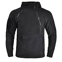 Side Zip Fleece Hoodie Men's Fitness Workout Long Sleeve Hoodie Active Muscle Bodybuilding Zip Jackets