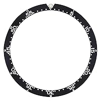 Ewatchparts REPLACEMENT BEZEL INSERT BLACK FLAT FOR WATCH 39MM X 32.50MM
