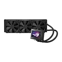 ASUS ROG Ryujin III 360 All-in-one Liquid CPU Cooler with 360mm Radiator. Asetek 8th gen Pump, 3X Noctua industrialPPC 120mm Fans, 3.5” Color LCD