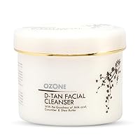 Ment D-Tan Facial Cleanser | Enriched with Cucumber, Shea Butter & Milk | Detan Face Cleanser for Men & Women | All Skin Types, Tan Removal, Soft, Smooth & Uneven Skin Tone | 250gm