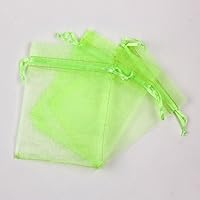 100 Pcs Organza Gift Bag, Organza Bags with Drawstring Great for Mother's Day Wedding Bridal Showers Kids Parties Party Favor Small Jewelry Snack Cookie Popcorn Candy Pouches Soaps-14-9x12cm(4x5in)