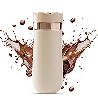 Portable French Press Travel Mug 320ml/11oz Stainless Steel Double Wall Insulated Coffee Maker for Ground Coffee and Tea Leaves On-The-Go Use No Leak Hot/Cold Brew Coffee Press