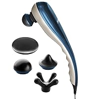 Deep Tissue Corded Long Handle Percussion Massager - Handheld Therapy with Variable Intensity to Relieve Pain in The Back, Neck, Shoulders, Muscles, & Legs for Arthritis - Model 4290-300
