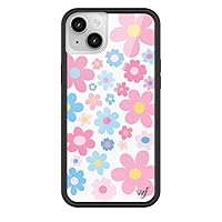Wildflower Cases - Baby Bloom, Compatible with Apple iPhone 14 Plus | Floral, Pastel, Pink, Blue, Trendy, Cute - Protective Black Bumper, 4ft Drop Test Certified, Women Owned Small Business
