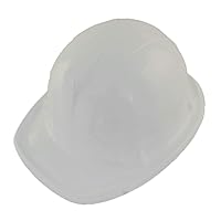 White Plastic Miner Construction Hard Hats Set of 12