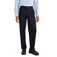 Dockers Men's Relaxed Fit Signature Iron Free Khaki with Stain Defender Pants-Pleated
