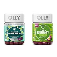 Flawless Complexion (50 Count) & Daily Energy (60 Count) Gummy Vitamin Bundles for Clear Skin & Steady Energy
