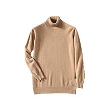 Men Cashmere Turtleneck Sweater Fall Winter Warm Mens Jumper Pullover Knitted Sweater
