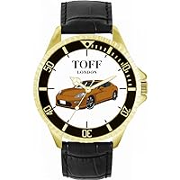 Mens Watch Gift for Fans of Brown Car 42mm
