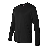 Hanes Cool DRI® Performance Men`s Long-Sleeve T-Shirt Black