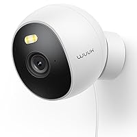 WUUK Security Camera Indoor/Outdoor, Facial Recognition Wi-Fi Camera, 2.5K/4MP Resolution Smart Camera, Color Night Vision & Spotlight, No Monthly Fee, Magnetic Mount, Works with Alexa & Google Home