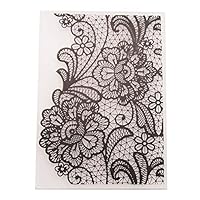 YHJJ929 1pcs Flower Lace Plastic Embossing Folders for DIY Scrapbooking Paper Craft/Card Making Decoration Supplies RSPI (Color : Creamy White)