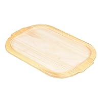 Pearl Metal HB-997 Racking Square Wooden Plate for Grill Pans, 9.8 x 6.7 inches (25 x 17 cm)
