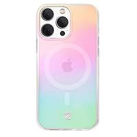 Velvet Caviar Compatible with iPhone 15 PRO MAX Case Ombre [8ft Drop Tested] Compatible with MagSafe - Cute Protective Phone Cases (Iridescent White Opal)