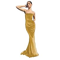 Women's Velvet Prom Dresses Spaghetti Straps Cocktail Party Dress Mermaid Cowl Neck Wedding Guest Formal Gown
