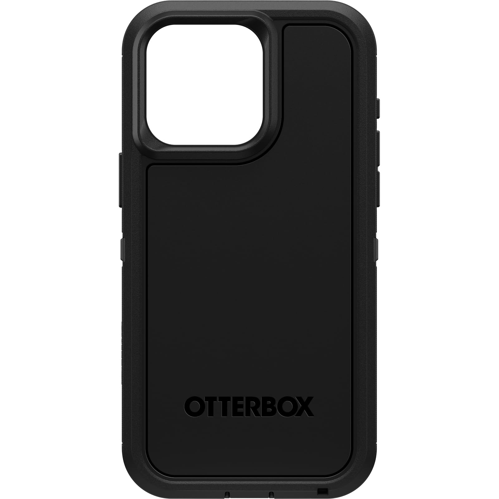 OtterBox iPhone 15 Pro MAX (Only) Defender Series XT Case - BLACK, screenless, rugged, snaps to MagSafe, lanyard attachment