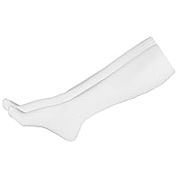 NuVein Surgical Stockings, 18 mmHg Support for Embolic Recovery, Medical Unisex Fit, Knee High, Closed Toe, White, Large