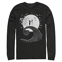 Disney Big & Tall The Nightmare Before Christmas Meant to Be Men's Tops Long Sleeve Tee Shirt