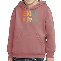 Be Kind Rainbow Toddler Pullover Hoodie - Inspiring Clothing - Be Kind Themed Gift