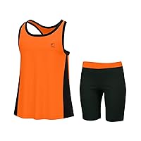 Girls Tank Tops and Shorts Summer Outfits, Athletic Activewear Loose Fit Cute Girls' Fashion Clothing Sets Size 5-14