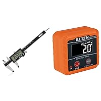 NEIKO 01401A 6-Inch Electronic Digital Caliper and Klein Tools 935DAG Digital Electronic Level and Angle Gauge