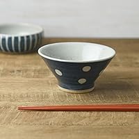 3816154 Handigoto Mt. Fuji Shaped Bowl, 5.1 inches (13 cm), Polka Dot